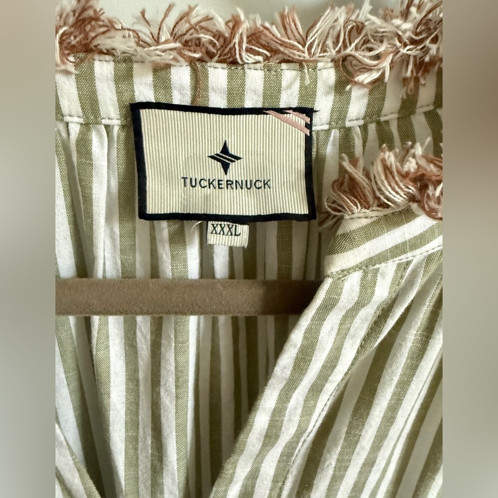 TUCKERNUCK Cotswold Stripe Dress XXXL Sage Green - Picture 4 of 11